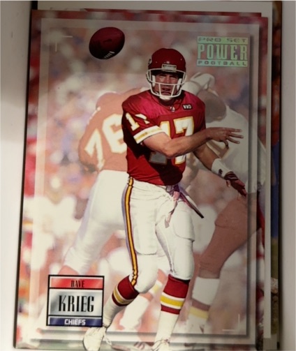 1993 Pro Set Power #17 Dave Krieg — front