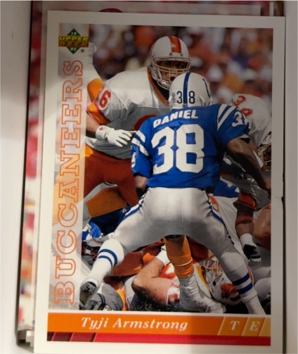 1993 Upper Deck #243 Tyji Armstrong Tampa Bay Buccaneers — front