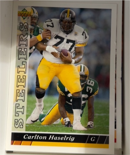 1993 Upper Deck #282 Carlton Haselrig — front