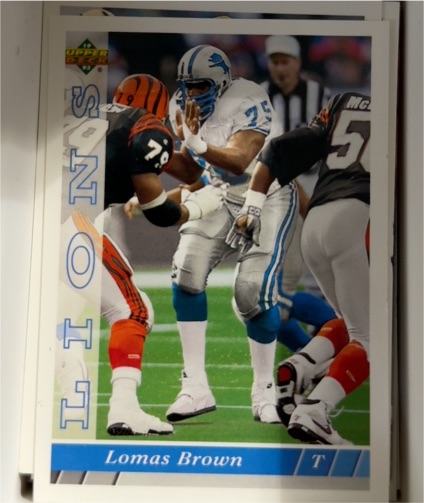1993 Upper Deck #103 Lomas Brown — front