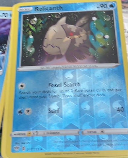 2020 Pokemon Darkness Ablaze #040 Relicanth — front