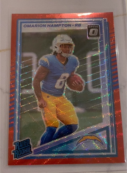 2025 Panini Donruss Optic #303 Omarion Hampton — front