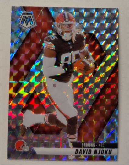 2025 Panini Mosaic #133 David Njoku — front