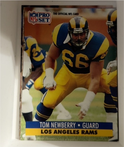 1991 Pro Set #204 Tom Newberry — front