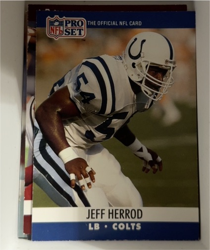 1990 Pro Set #524 Jeff Herrod — front