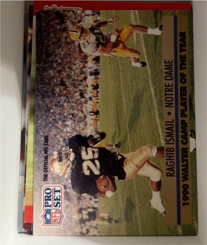 1990 Pro Set #36 Raghib Ismail — front