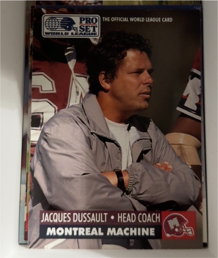 1991 Pro Set #15 Jacques Dussault Montreal Machine — front
