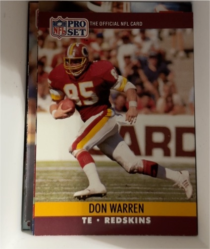 1990 Pro Set #667 Don Warren — front
