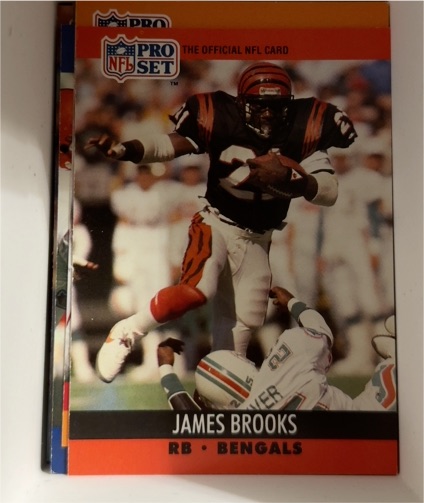 1990 Pro Set #461 James Brooks — front
