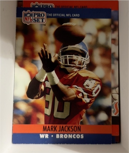 1990 Pro Set # Mark Jackson Broncos — front