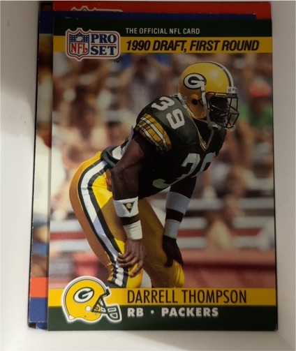 1990 Pro Set #687 Darrell Thompson — front