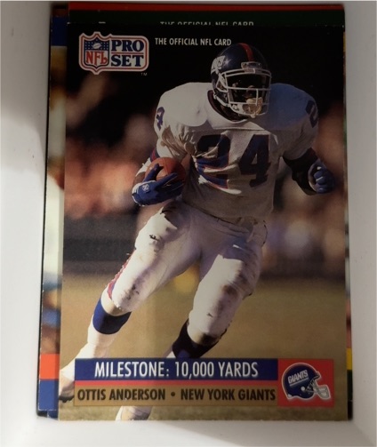 1991 Pro Set #295 Ottis Anderson — front