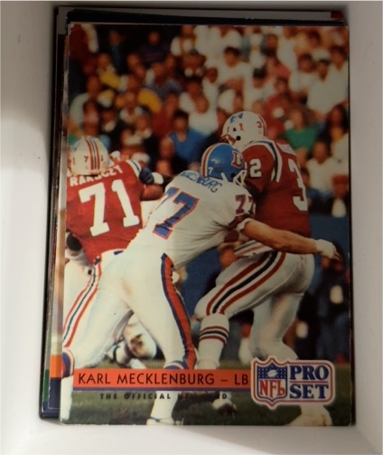 1992 Pro Set #158 Karl Mecklenburg — front