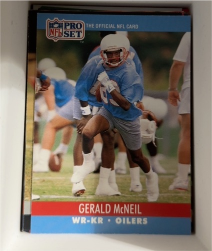 1990 Pro Set #515 Gerald McNeil — front