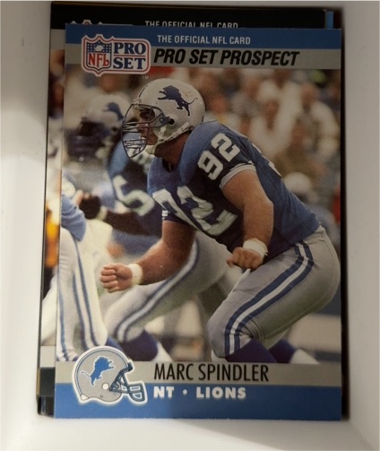 1990 Pro Set #733 Marc Spindler — front