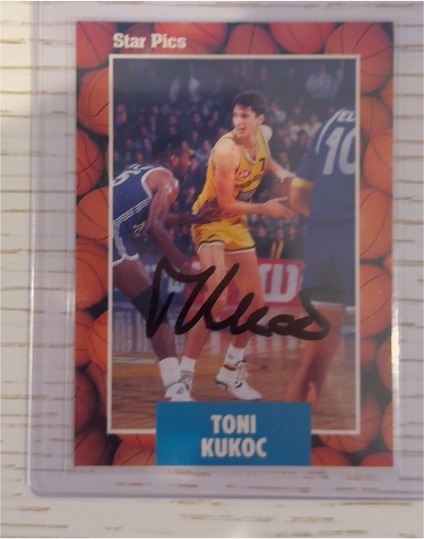 1990 Star Pics #39 Toni Kukoc — front