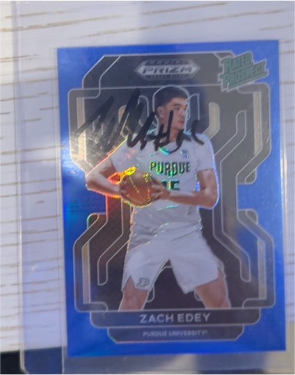 2022-23 Panini Prizm Draft Picks Rated Prospect #RP-ZED Zach Edey — front