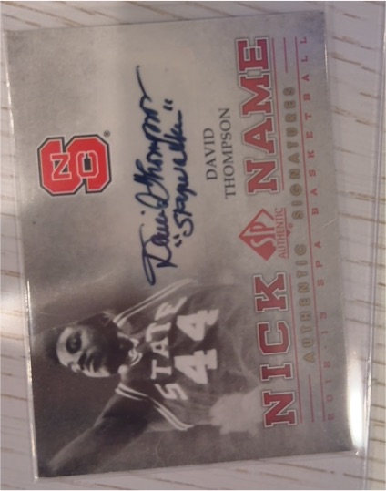 2008 SP Authentic Nickname #NAME David Thompson — front