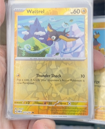 2024 Pokemon SV06: Twilight Masquerade #075 Wattrel — front