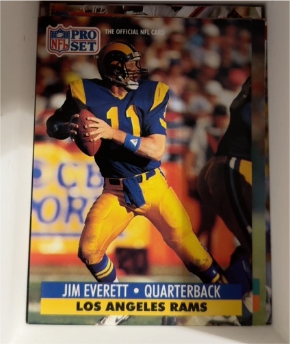 1991 Pro Set #200 Jim Everett — front