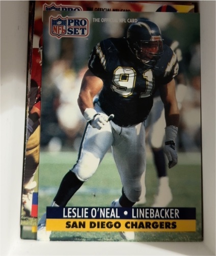 1991 Pro Set #286 Leslie O'Neal — front