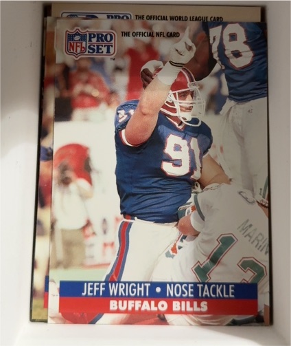 1991 Pro Set #89 Jeff Wright — front