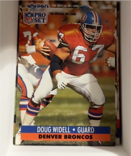 1991 Pro Set #143 Doug Widell Denver Broncos — front