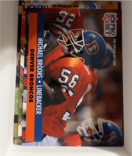 1991 Pro Set #137 Michael Brooks Denver Broncos — front