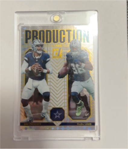 2025 Donruss Production Line #3 Dak Prescott CeeDee Lamb — front