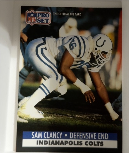 1990 Pro Set #396 Sam Clancy — front