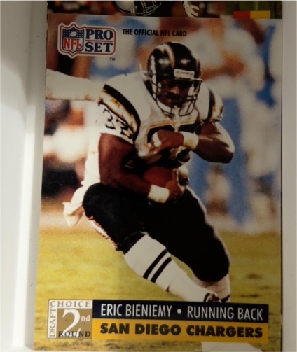 1991 Pro Set #768 Eric Bieniemy — front