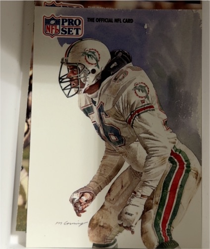 1991 Pro Set #422 John Offerdahl — front