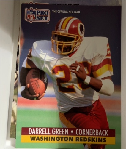 1991 Pro Set #677 Darrell Green Washington Redskins — front