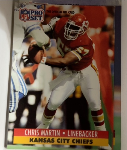 1991 Pro Set #534 Chris Martin — front