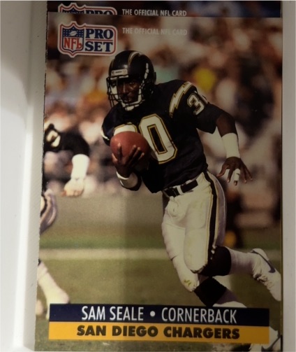 1990 Pro Set #454 Sam Seale — front