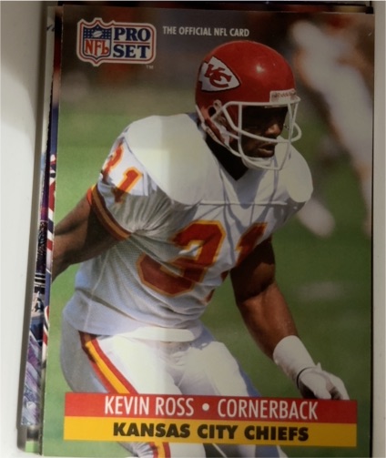 1991 Pro Set #535 Kevin Ross Kansas City Chiefs — front