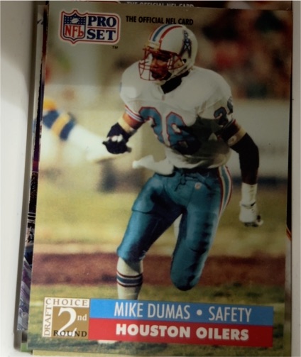 1991 Pro Set #757 Mike Dumas — front