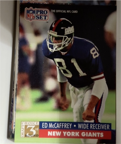 1991 Pro Set #812 Ed McCaffrey — front