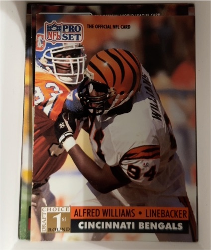 1991 Pro Set #747 Alfred Williams — front