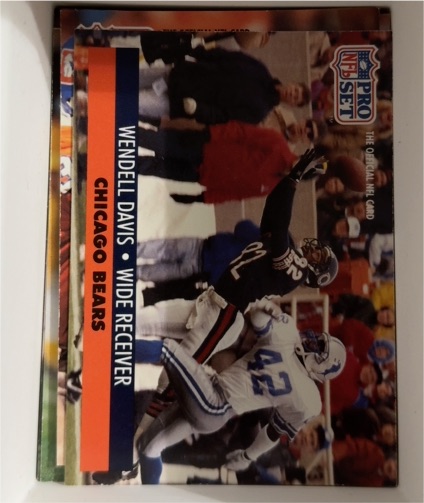1991 Pro Set #454 Wendell Davis Chicago Bears — front