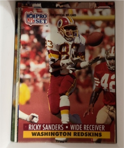 1991 Pro Set #684 Ricky Sanders — front