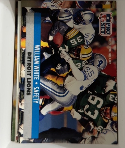 1991 Pro Set #35 William White — front