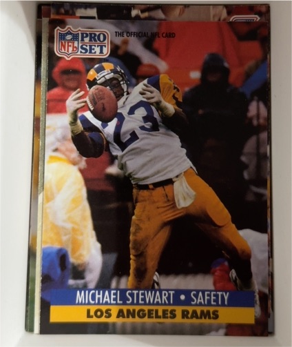 1991 Pro Set #262 Michael Stewart — front