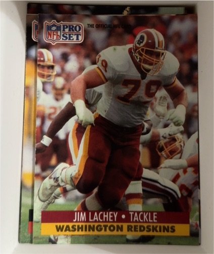 1990 Pro Set #79 Jim Lachey — front