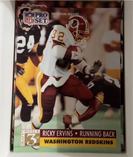 1991 Pro Set #805 Ricky Ervins — front
