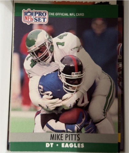 1990 Pro Set #611 Mike Pitts — front