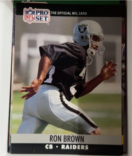 1990 Pro Set #541 Ron Brown — front