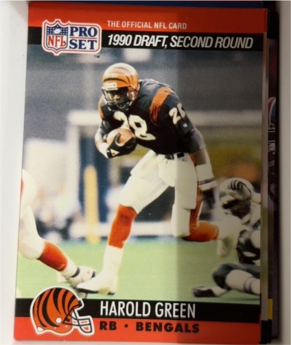1990 Pro Set #707 Harold Green — front