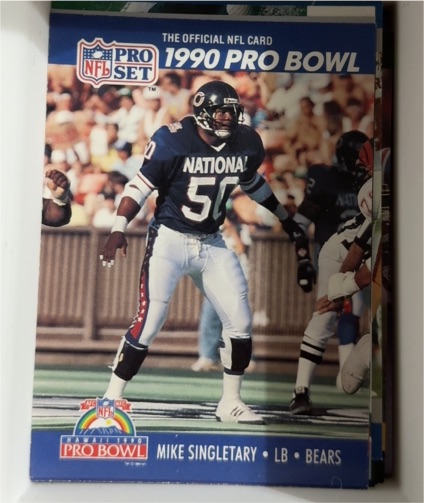 1990 Pro Set #416 Mike Singletary — front