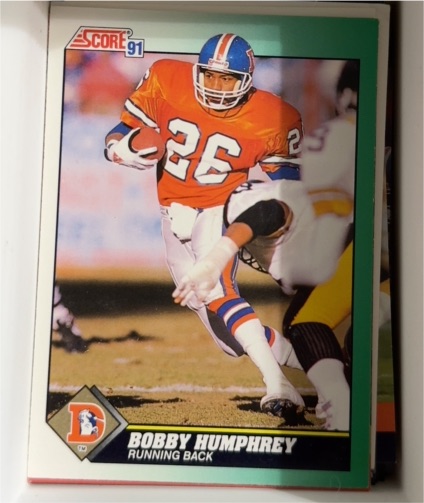 1991 Score #226 Bobby Humphrey — front